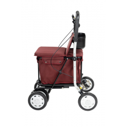 Rollator 4 roues Lett 900 rouge de CARLETT