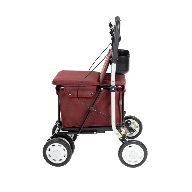 Rollator 4 roues Lett 900 rouge de CARLETT