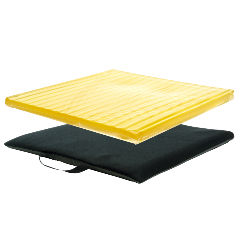 Coussin Anti-escarres En Gel De Silicone Fluide Levitas - Noir, Certification CE - Garantie 2 Ans
